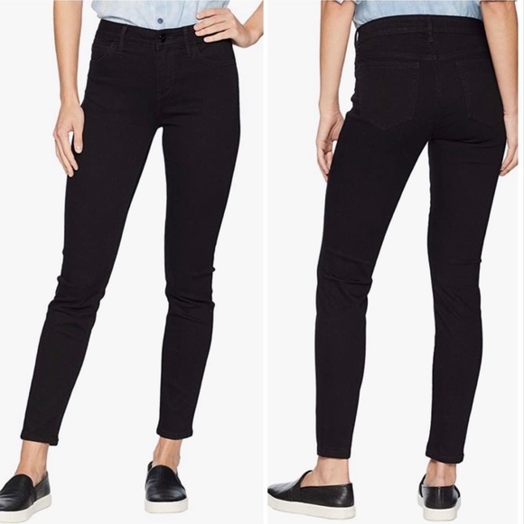 Sam Edelman “The Kitten” Skinny Ankle Mid Rise Black Jeans 28 - Picture 1 of 13